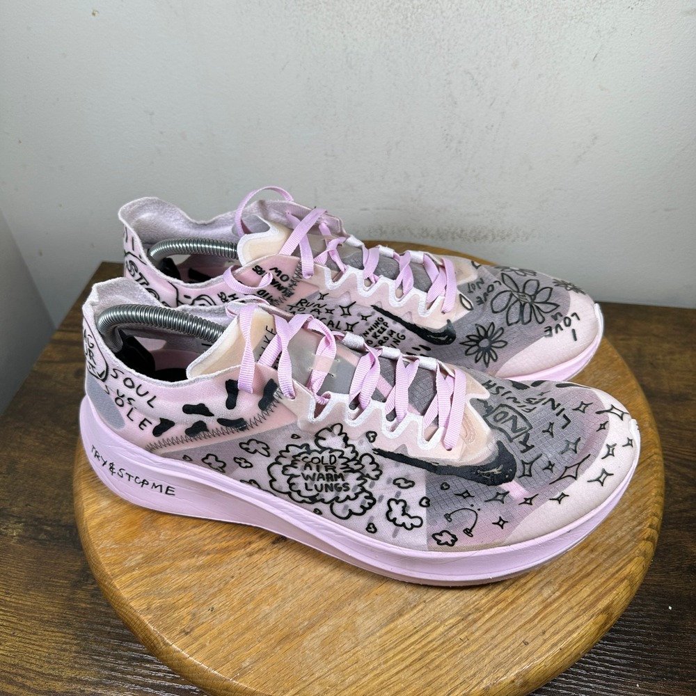 Nike Zoom Fly 5 Nathan Bell Men's Shoes Pink Sz 12 AT5242-100